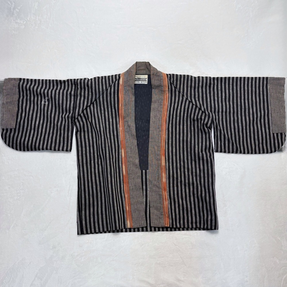 RARE Sandra Betzina Kimono Haori Jacket Black White Artisan Avant-Garde OOAK - Picture 3 of 14